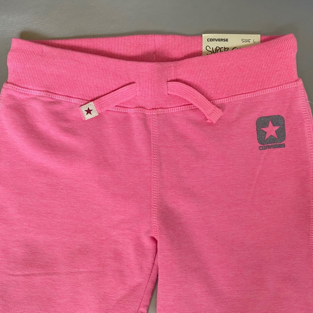 Converse Knockout Pink Super Skinny Girls Joggers